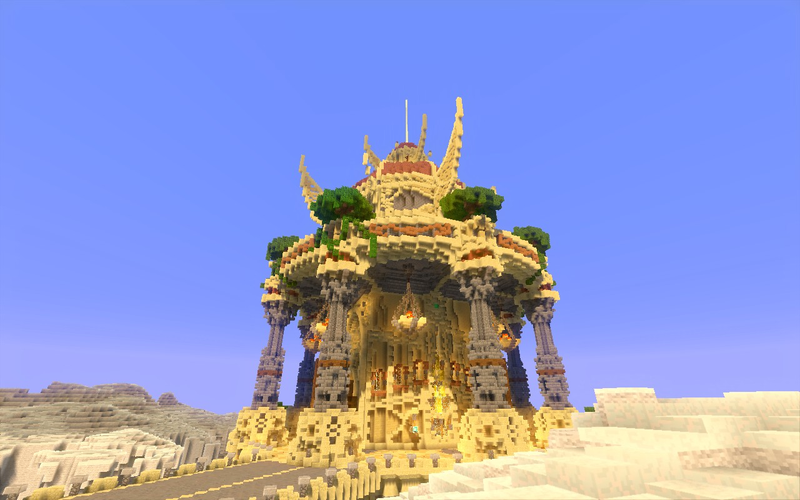 Illustration for article titled Spectacular Builds From Minecraft's "Floating Island" Contest